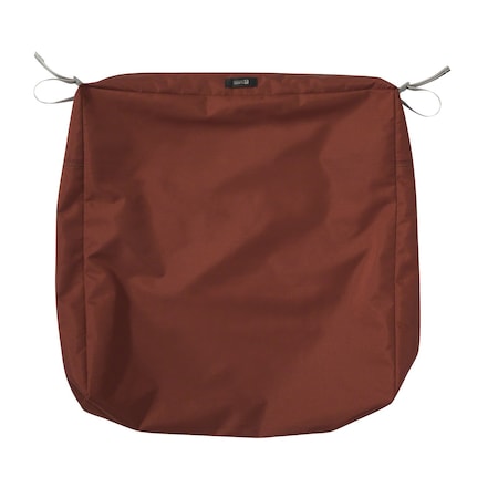 Classic Accessories Ravenna Water-Resistant 23x23x5" Patio Seat Cushion Cover, Spice 60-401-011701-RT